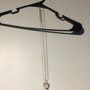 Statement necklace rose and gold